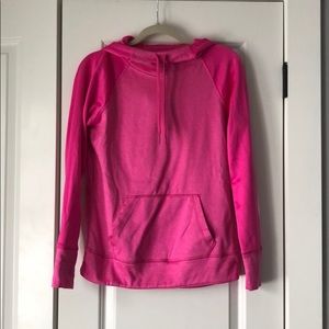 Athletic, hooded, light sweatshirt